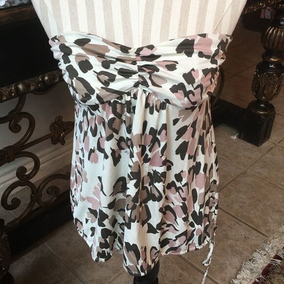 Trina Turk Silky lined strapless tank - Picture 1 of 11